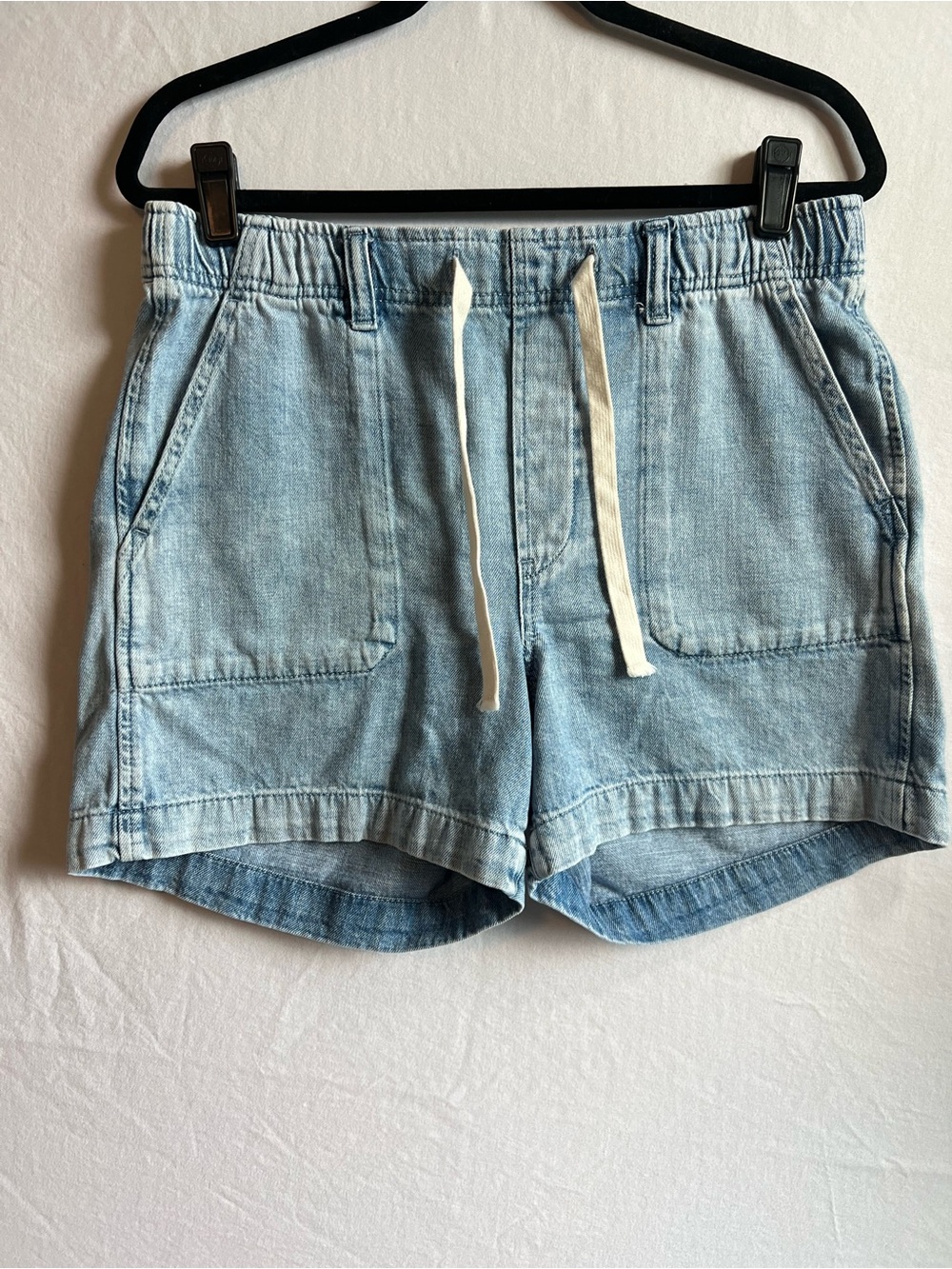 GAP Light Blue Denim Drawstring Women's Shorts